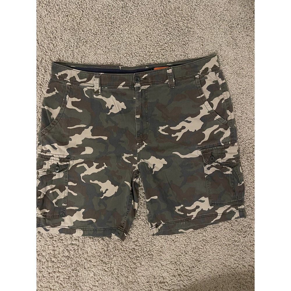 St. John's Bay Cargo Camo‎ Shorts Double Back Flap Pocket Men Size 40